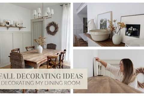 DECORATING FOR FALL 2023 | FALL DECORATING IDEAS + DINING ROOM DECORATING IDEAS