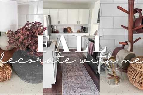 Fall Decorate With Me 2023 || Kitchen Styling Ideas || Cozy Fall Decor