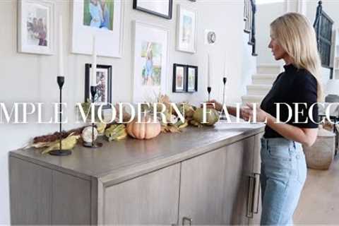 KITCHEN FALL DECORATE WITH ME 2023 | SIMPLE MODERN FALL DECOR