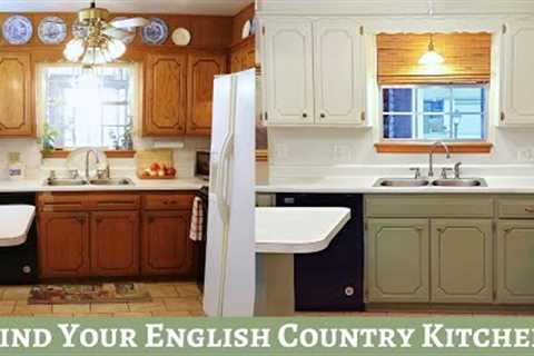 English Country Cottage Style Kitchen Renovation ~ Ordinary to Charming on a Budget!