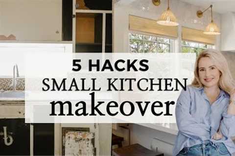 5 Secrets to Transform a NIGHTMARE Kitchen | SMALL KITCHEN MAKEOVER