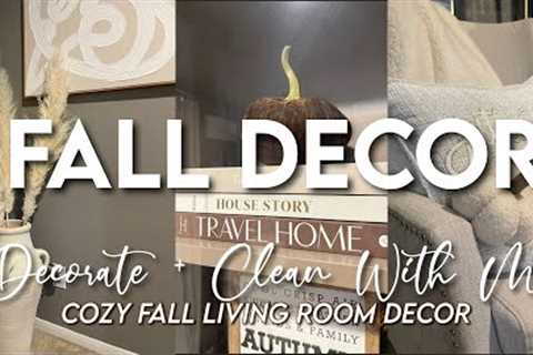 DECORATE WITH ME | COZY FALL LIVING ROOM DECOR 2023 #falldecor #fall2023