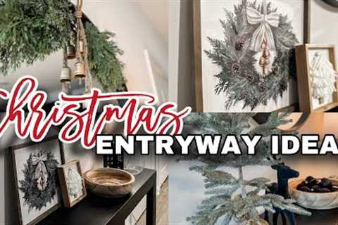 NEW 2023 CHRISTMAS DECORATE WITH ME / DECORATING FOR CHRISTMAS // ENTRYWAY STYLING IDEAS