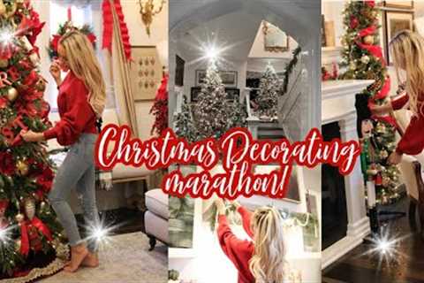 🎄 CHRISTMAS DECORATING MARATHON // OVER 2 HOURS OF DECORATING FOR CHRISTMAS