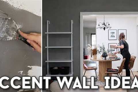 DIY ACCENT WALL IDEAS | VENETIAN PLASTER ACCENT WALL | STYLING A BLANK SPACE IN YOUR HOME