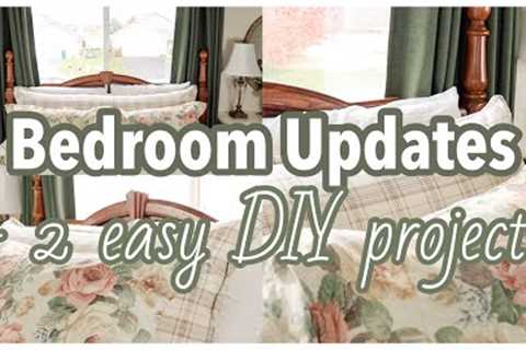 MASTER BEDROOM UPDATES - 2 THRIFTY AND BUDGET SAVING DIY IDEAS + NEW CURTAINS