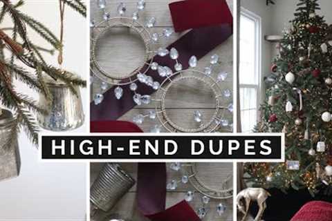 DIY HIGH END HOME DECOR DUPES | HOW TO MAKE YOUR CHEAP CHRISTMAS TREE LOOK EXPENSIVE!