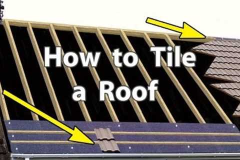 How to TILE A ROOF with Clay or Concrete Tiles - New Roof