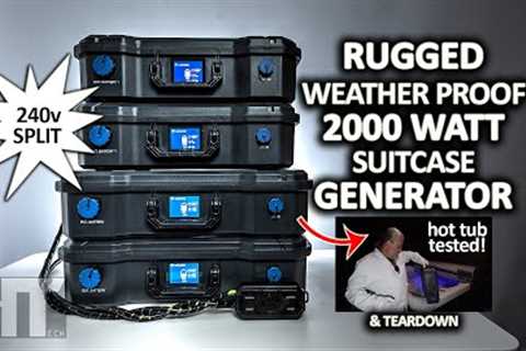 MONTEK X1200 | X2000 Water Resistant 2000w Rugged 120v | 240v Power Station Solar Generators