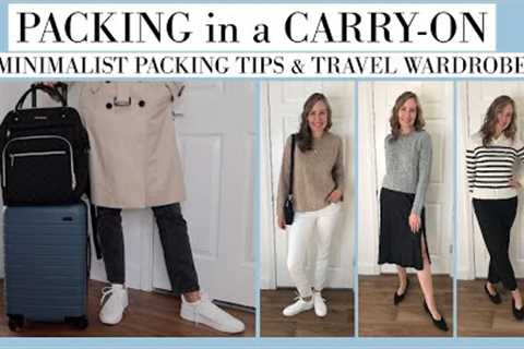 How to Pack for Europe with Only a Carry On | Minimalist Packing Tips | Chic Travel Wardrobe