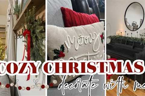 COZY CHRISTMAS DECORATING 2023 // COZY CHRISTMAS DECOR IDEAS // 2023 CHRISTMAS DECORATE WITH ME