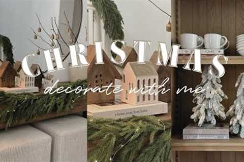 Christmas Decorate With Me || Entryway and Cabinet