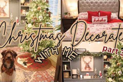 CHRISTMAS DECORATE WITH ME| 2023| OFFICE AND MASTER BEDROOM|