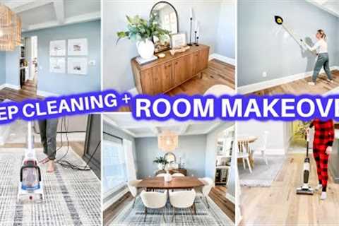 NEW! SATISFYING DEEP CLEAN WITH ME  + ROOM MAKEOVER | SPEED CLEANING MOTIVATION |HOMEMAKING CLEANING