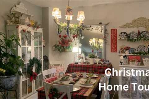 Christmas Home Tour on  thrifted finds