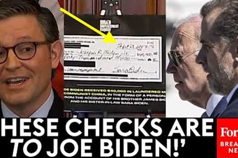 BREAKING: Speaker Johnson, Reps Claim ''Evidence'' Biden Benefited From ''Corrupt Influence..