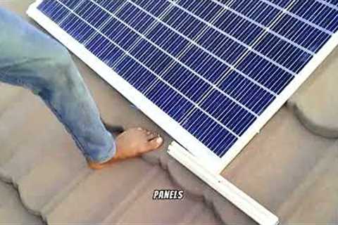 how to install solar panels on the roof using aluminium interlocks!.