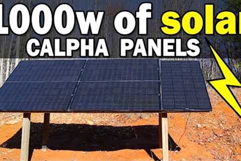 Calpha 200w Solar Panel Array Install - 1000w of Power