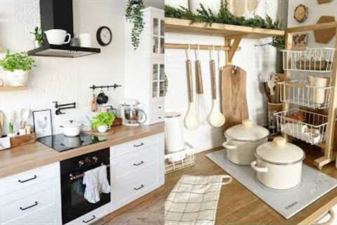 Elegante cottage small Kitchen| Shabby chic decorating ideas|Kitchen organization