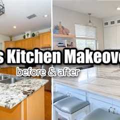DIY KITCHEN RENOVATION on a BUDGET | BEFORE AND AFTER 90'' Kitchen makeover