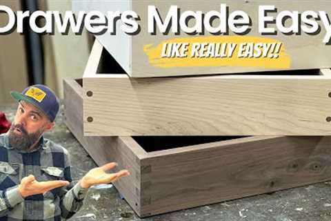 Cabinet Drawers Made Easy || Build Furniture The Easy Way