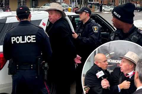 BREAKING: Rebel News’ David Menzies brutally arrested for scrumming Freeland