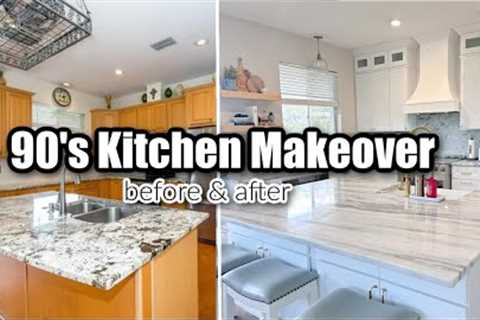 DIY KITCHEN RENOVATION on a BUDGET | BEFORE AND AFTER 90'' Kitchen makeover