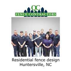 Residential fence design Huntersville, NC - QC Fence Contractors