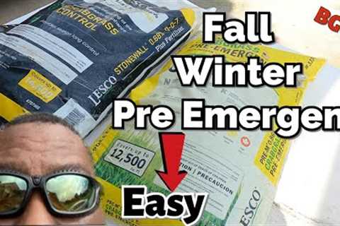 Do this to Fall / Winter Pre Emergent to enhance Weed kill and prevention in one easy step