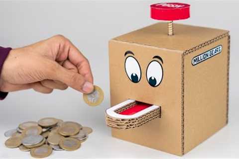 How To Make A Coin Bank From Cardboard | Easy & Awesome Cardboard Project