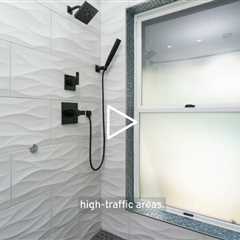 Using Large Format Tiles for a Seamless Shower Wall Look