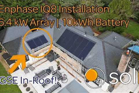 6.4kW Enphase IQ8 Solar Installation - GSE In-Roof - 10kWh IQ5P Batteries | Solr Energy