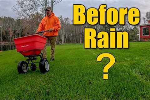 Can You Fertilize Lawns Before it Rains