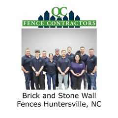 Brick And Stone Wall Fences Huntersville, NC