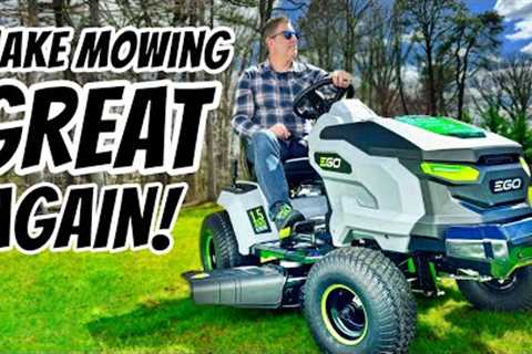 Lawn Care Can be FUN - New EGO T6 Lawn Tractor Review