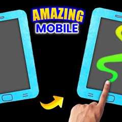 Homemade Amazing Mobile game , how to make cardboard mobile , homemade magic writing pad