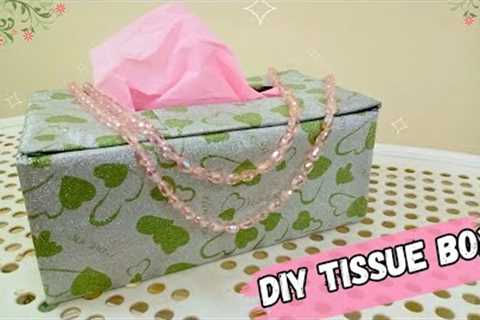 DIY | Origami Tissue Box | Easy Origami | Cardboard Crafts | Best out of waste | Reuse Ideas