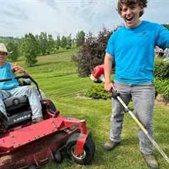 Mowing Vlog! The crew gets rowdy!
