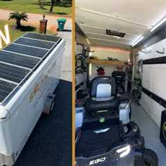 DIY Solar Powered Lawn Care Trailer | Full Build & Wiring
