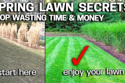 HOW I JUMPSTART MY LAWN IN SPRING - Spring Lawn Care Tricks REVEALED!