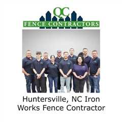 Huntersville, NC Iron works fence contractor