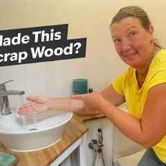 From Scrap To Splendour: DIY Reclaimed Wood Vanity (with Plumbing!)