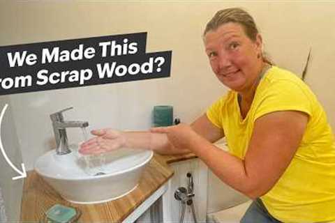 From Scrap To Splendour: DIY Reclaimed Wood Vanity (with Plumbing!)