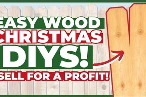 Easy 1-Board Wood Christmas DIY Projects To Make (+ SELL) this Holiday!💰🌲 Fence Picket DIYs