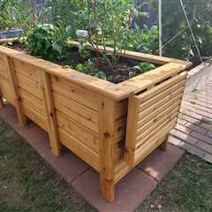 DIY Sub-Irrigated (Self Watering) Raised Cedar Garden Planter Woodworking Plan - Wicked Handy