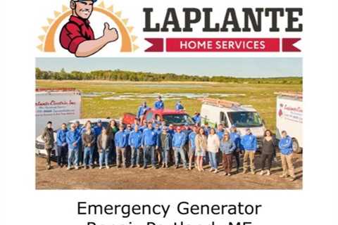 Emergency Generator Repair Portland, ME