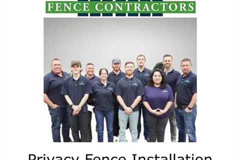 Privacy Fence Installation Matthews, NC - QC Fence Contractors - Fence Contractor