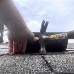 Insurance Adjuster says roof is repairable. 😂 See how this inspection is ignored & denied?