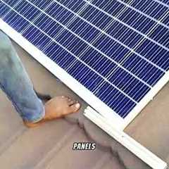 how to install solar panels on the roof using aluminium interlocks!.