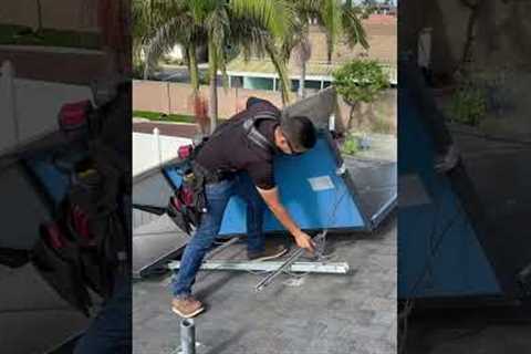 Horrible Solar Panel Installation! #construction #contractor #roofing